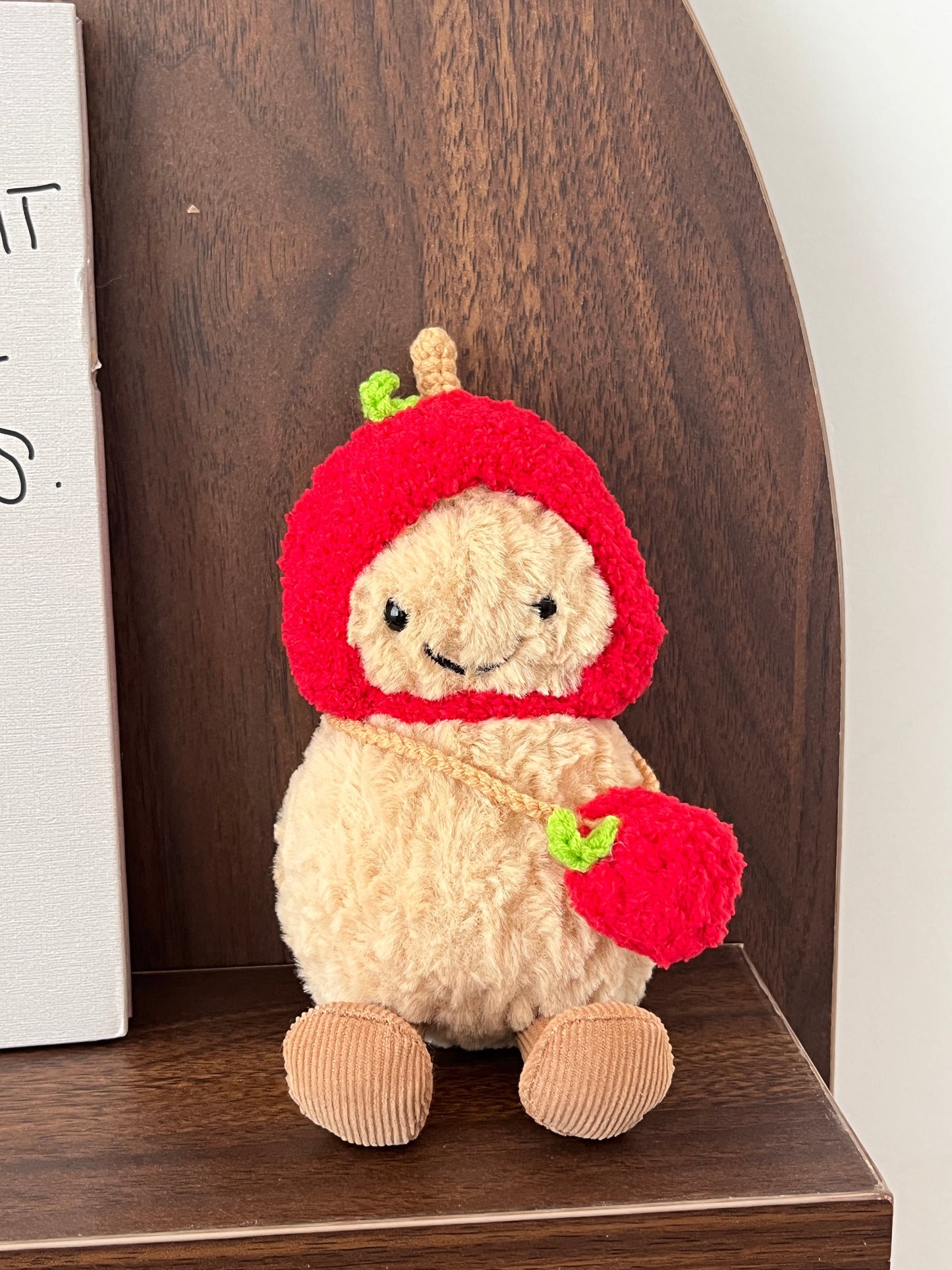 Apple Outfit – Handmade Plush Clothes Set (Fruit Collection)
