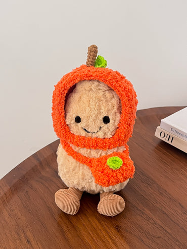 Orange Outfit – Handmade Plush Clothes Set (Fruit Collection)