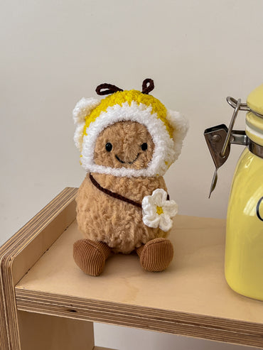 Honey Bee Outfit – Handmade Plush Clothes Set (Animal Collection)