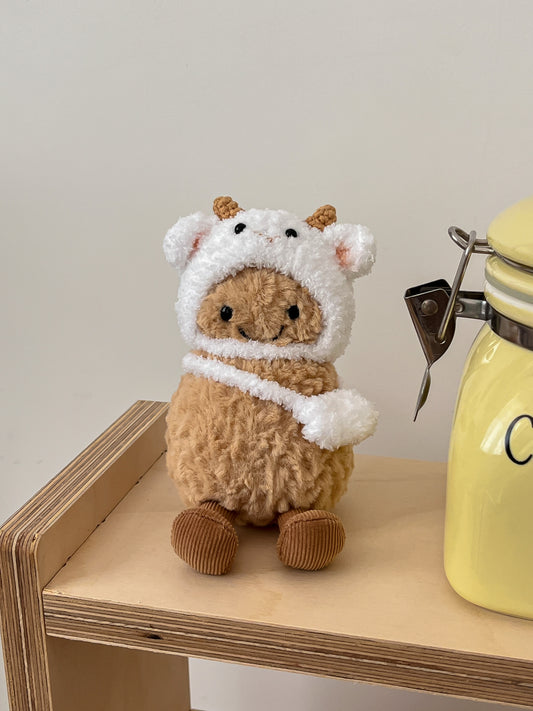 Lamb Outfit – Handmade Plush Clothes Set (Animal Collection)