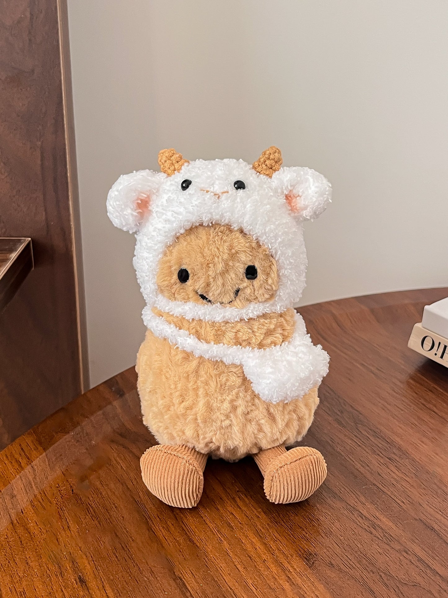 Lamb Outfit – Handmade Plush Clothes Set (Animal Collection)