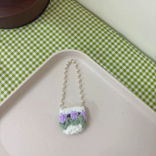 Tulip Pearl Chain Bag
