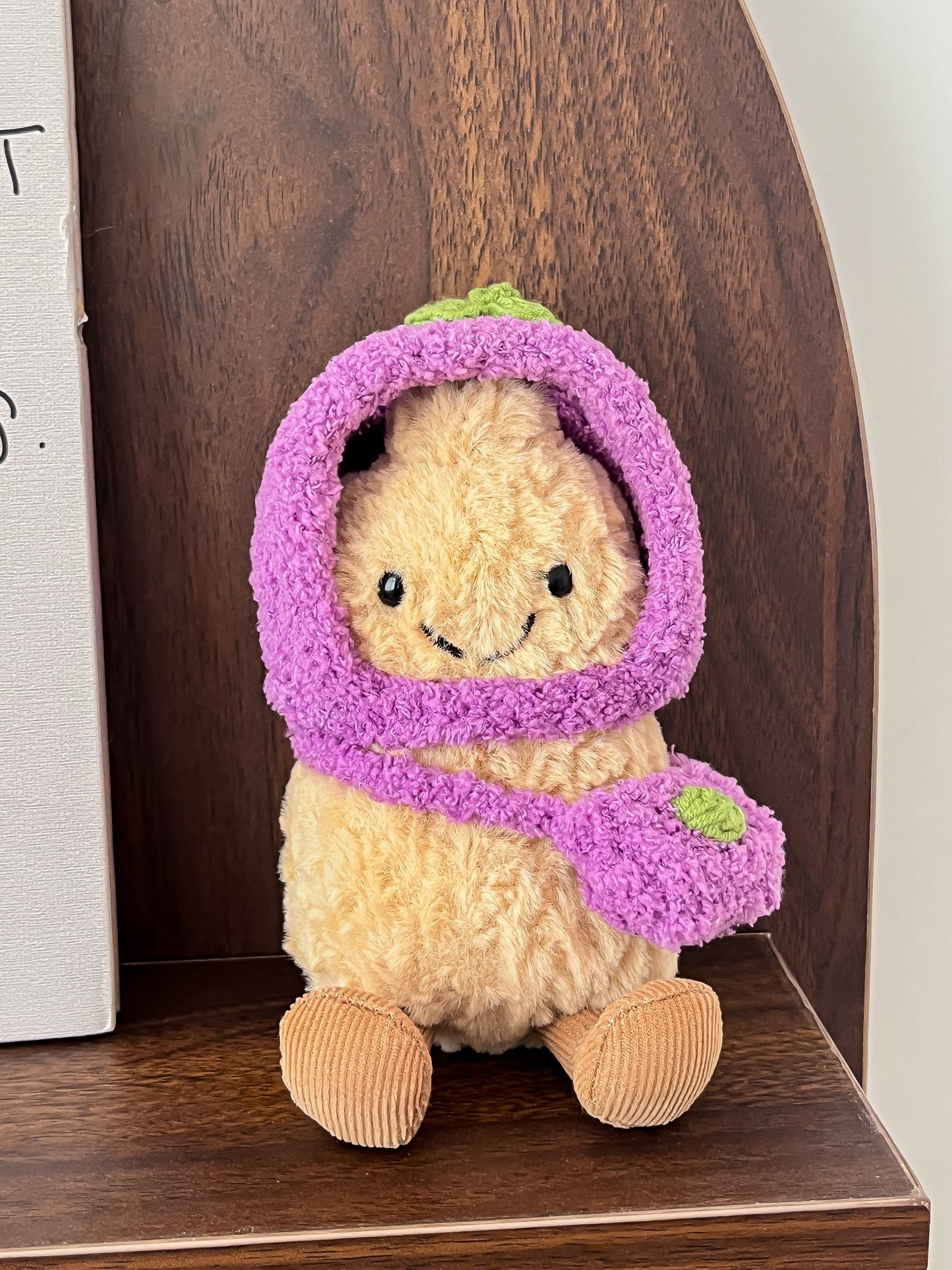 Aubergine Outfit – Handmade Plush Clothes Set (Fruit Collection)