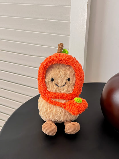 Orange Outfit – Handmade Plush Clothes Set (Fruit Collection)