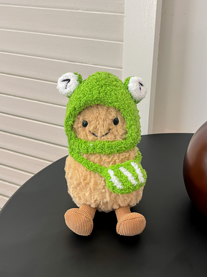 Frog Outfit – Handmade Plush Clothes Set (Animal Collection)