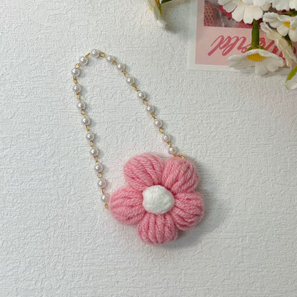 Flower Pearl Chain Bag